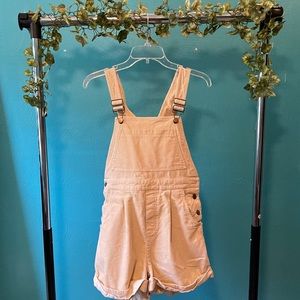 Forever 21 Corduroy Short Overalls (Size Medium)